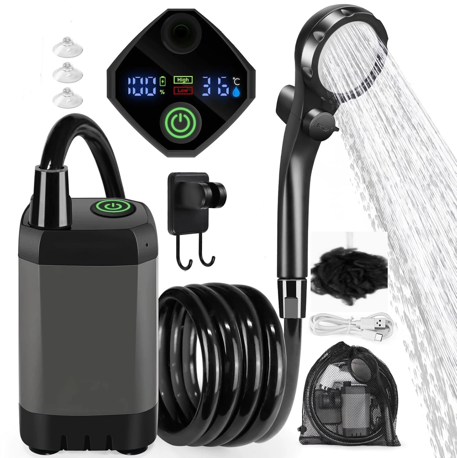Iron Trail Supply Camping Electric Shower