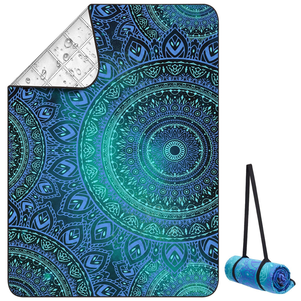 Iron Trail Supply ICOSY Large Picnic Outdoor Blankets 78" x 59" Beach Camping Blanket Waterproof Sandproof Picnic Camping Mat Camping Gear Essentials