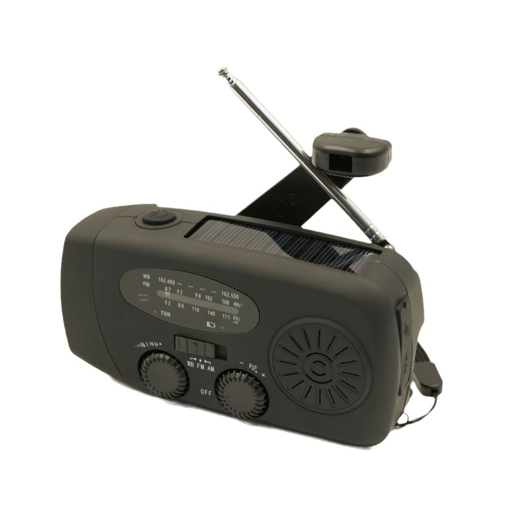 Iron Trail Emergency Solar Hand-Crank Radio & Flashlight