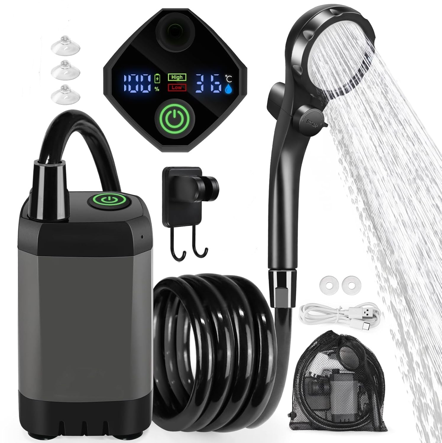 Iron Trail Supply Camping Electric Shower