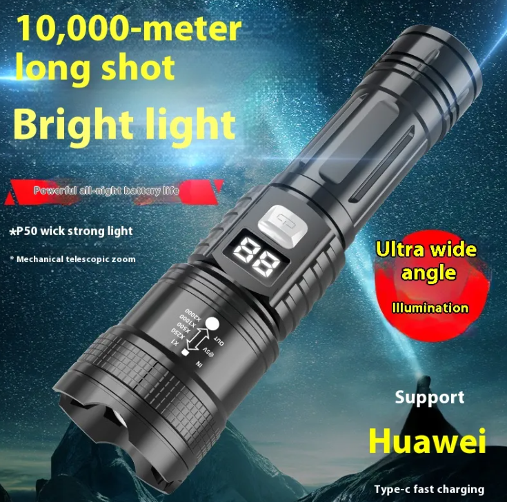 Iron Trail Pro Tactical LED Rechargeable Flashlight