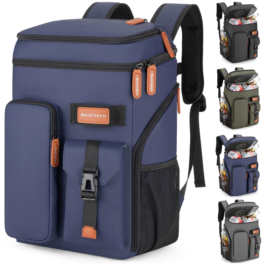 Iron Trail Supply Insulated Cooler Backpack33 Cans Multifunctional Double Deck Leakproof Cooler Bag with Sternum StrapLarge Capacity Lightweight Travel Camping Beach Backpack Cooler Ice Chest for Men Women