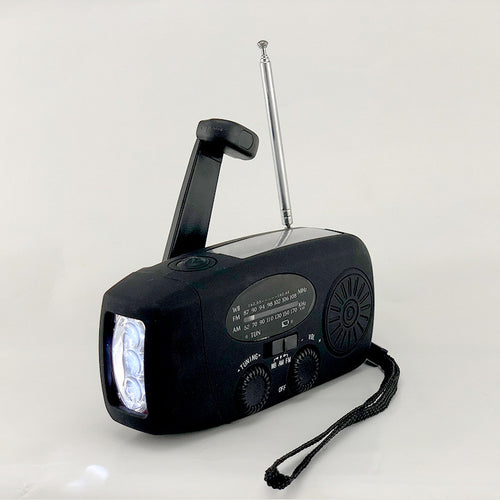 Iron Trail Emergency Solar Hand-Crank Radio & Flashlight